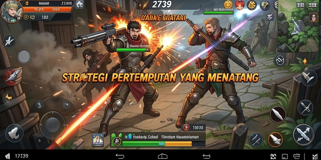 Tampilan gameplay mendebarkan dari <strong>2739</strong> dalam aksi pertempuran.