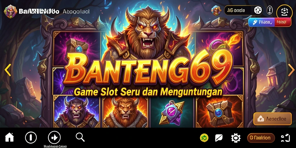 Tampilan utama gameplay BANTENG69 yang seru dan menghibur.