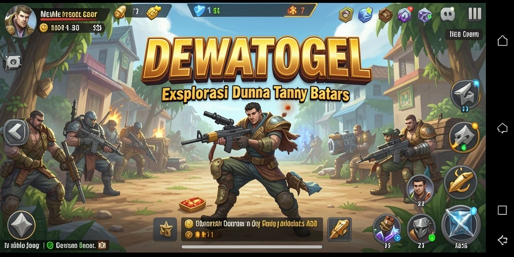 Screenshot DEWATOGEL menampilkan aksi eksploratif dalam dunia terbuka.