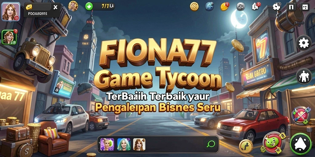 Tampilan menarik gameplay FIONA77 dengan elemen Tycoon.