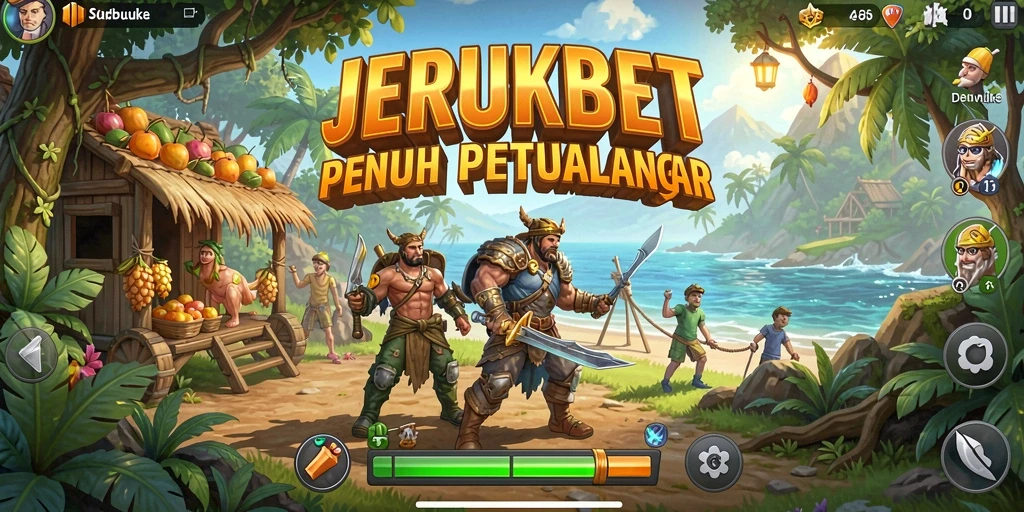 Screenshot gameplay JERUKBET menampilkan eksplorasi dunia terbuka.