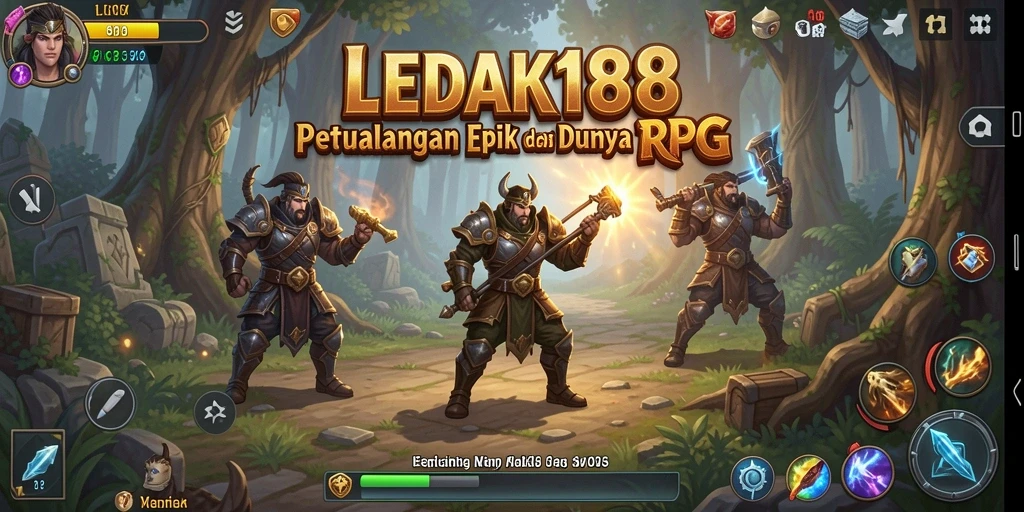 Screenshot LEDAK188 menampilkan aksi RPG yang mendebarkan.