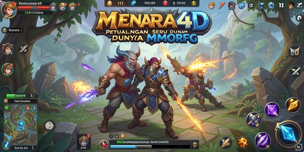 Tampilan gameplay <strong>MENARA4D</strong> dengan aksi pertempuran yang seru.