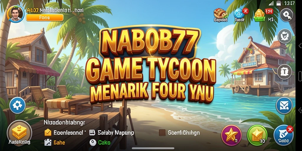 Tangkapan layar utama NABOB77 menampilkan aktivitas dinamis di dalam permainan Tycoon.