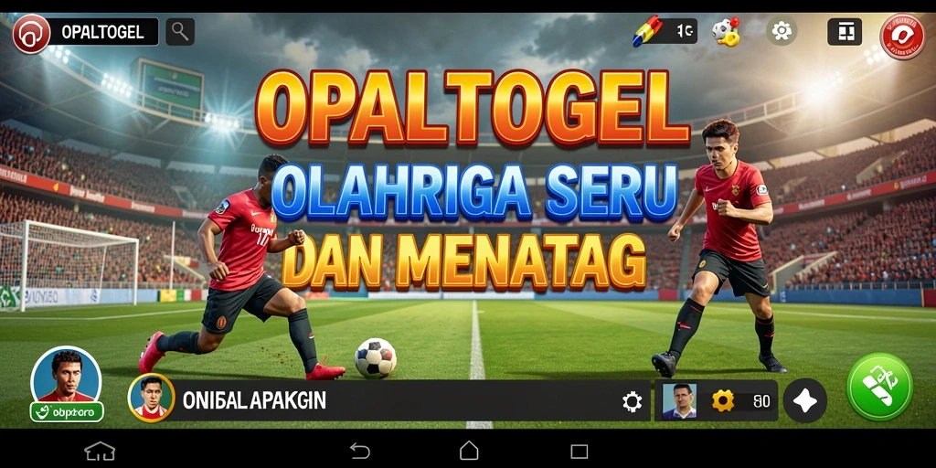 Screenshot gameplay OPALTOGEL menampilkan aksi seru dalam pertandingan olahraga.