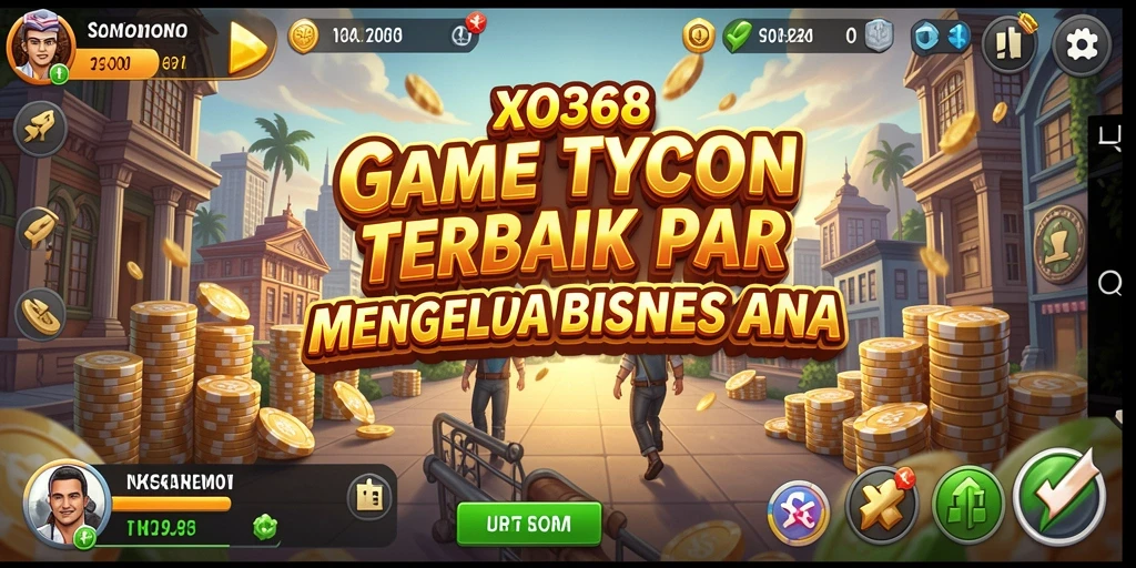 Screenshot utama XO368 menunjukkan pengalaman gameplay Tycoon yang mendebarkan.